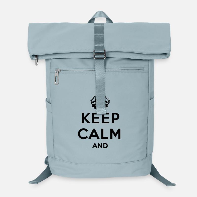 Bewahren Sie Ruhe und ... (Text / Konzept) eigenen Laptop-Rucksack 