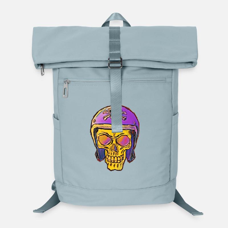 Tête de mort Avec un casque skull Sac à dos ordinateur