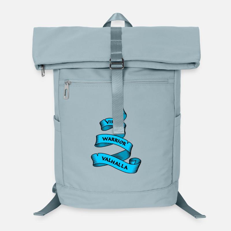 Wikinger Wimpel oder Banner blau Laptop-Rucksack 