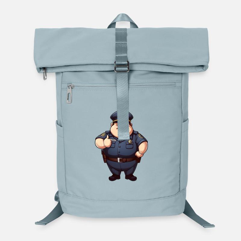 dicker Polizist Laptop-Rucksack 