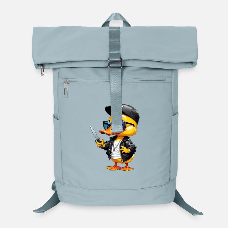 SSW32 Rapper Duck Knife Jacket and Hat Laptop Backpack