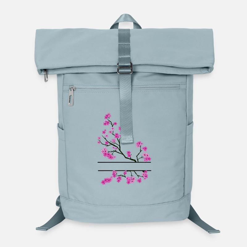 Branche de fleur avec espace de noms Sac à dos ordinateur