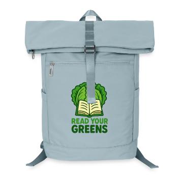 Lesen Sie Ihr Grünzeug - Laptop-Rucksack  - Eisblau - Vorne