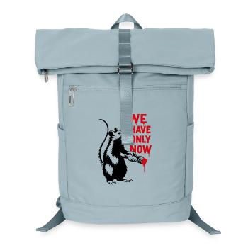 Wir haben nur Jetzt Ratte Kunst - Laptop-Rucksack  - Eisblau - Vorne