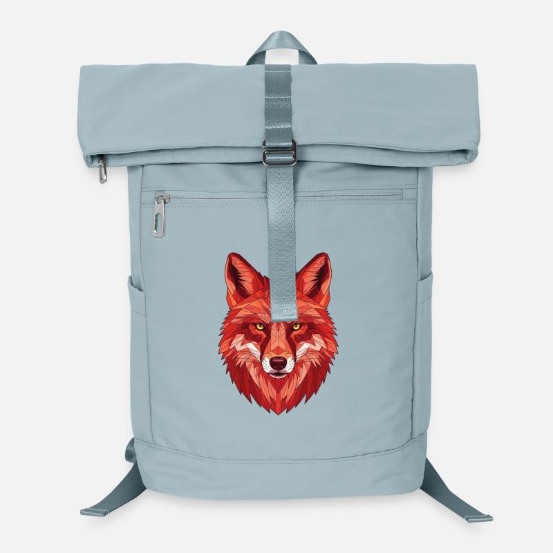 Polygonaler Fuchs Kopf Laptop-Rucksack 