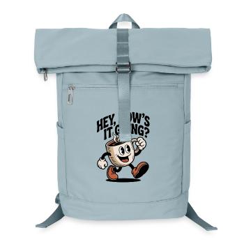 Laughing Coffee Mug - Laptop Backpack - ice blue - Front