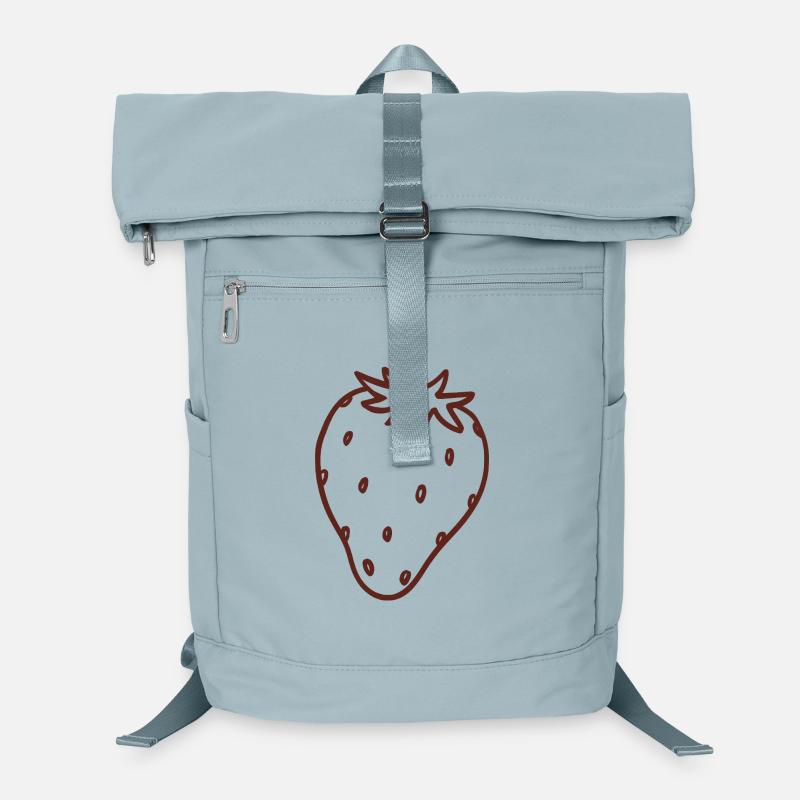 Erdbeer-Linienkunst Laptop-Rucksack 
