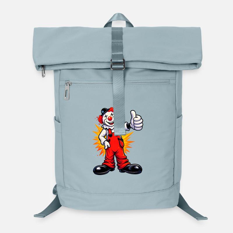 Clown joyeux avec un pouce levé Sac à dos ordinateur