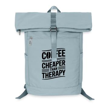 Kaffee ist billiger als Therapie - Laptop-Rucksack  - Eisblau - Vorne