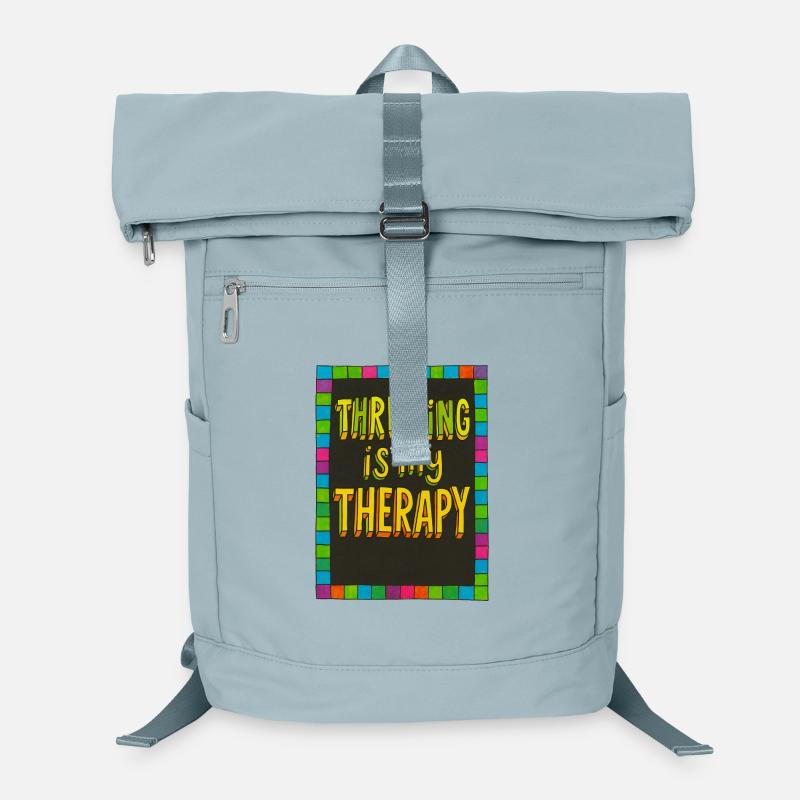 Secondhand-Therapie: Neonfarbener Rand Laptop-Rucksack 