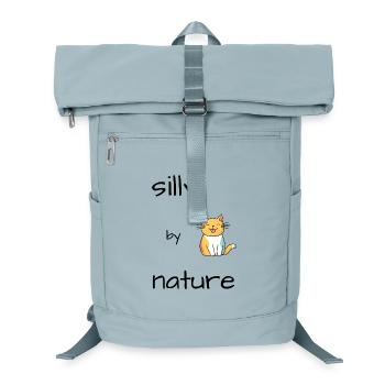 Silly Cat - Laptop Backpack - ice blue - Front