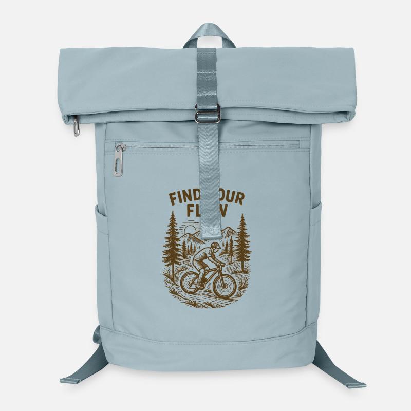 Find Your Flow – VTT vintage Sac à dos ordinateur