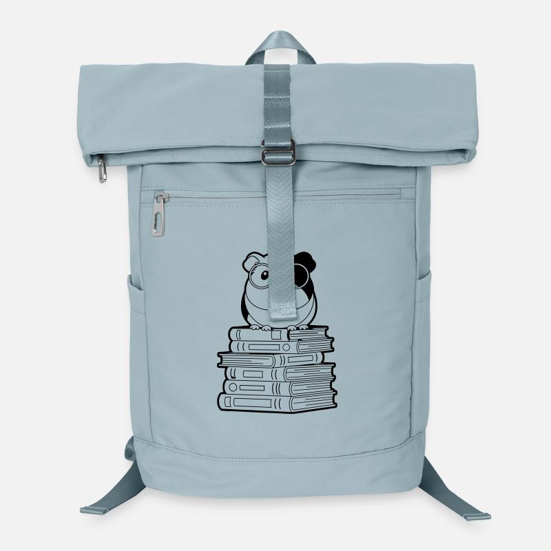 Meerschweinchen Bücher Nerd Kontur Laptop-Rucksack 