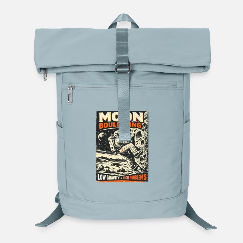 Moon Bouldering: Vintage Astronaut Kletter Design Laptop-Rucksack 