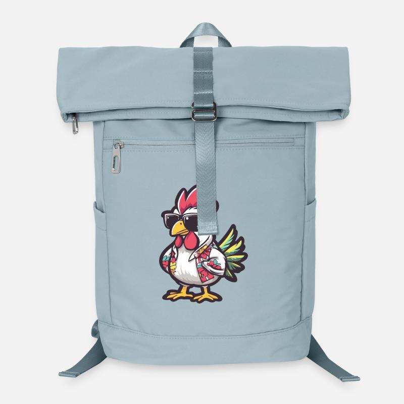 Rooster Comic Holiday Laptop Backpack