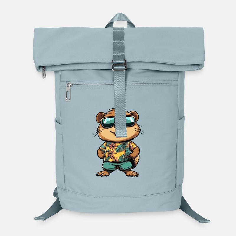 Biber Comic Urlaub Laptop-Rucksack 