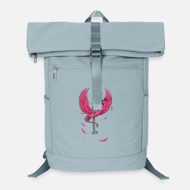 Pink Flamingo Stage Performance Laptop Backpack