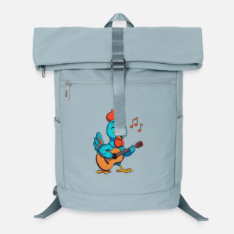 Chicken Playing Guitar Laptop Backpack