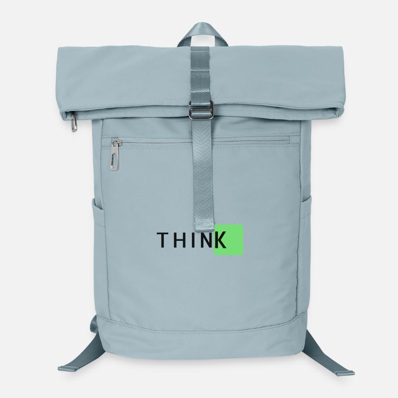 ThinkK Grüner Block-Typo Laptop-Rucksack 
