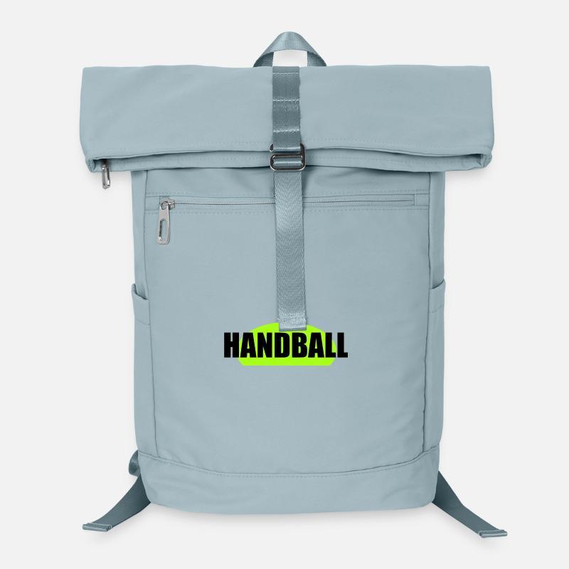 Impression néon vert néon de handball Sac à dos ordinateur