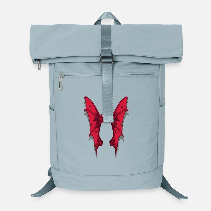 Dämonenflügel - Laptop-Rucksack  - Eisblau