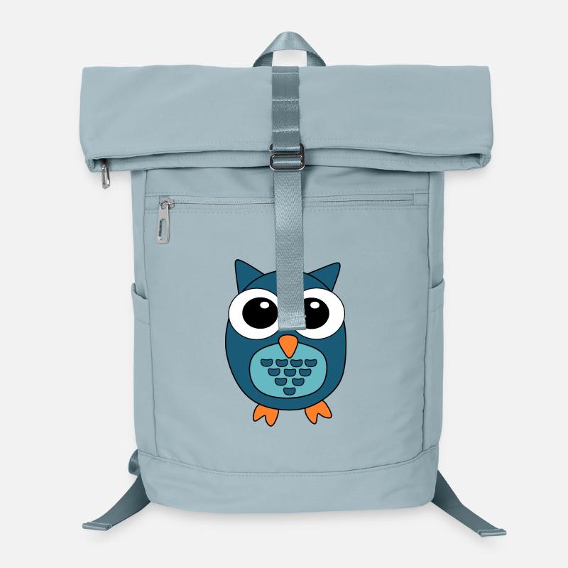Eule blaue Eule Laptop-Rucksack 