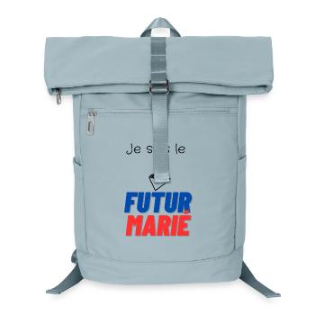 EVG futur marié. Enterrement vie célibataire - Sac à dos ordinateur - bleu glacier - Devant
