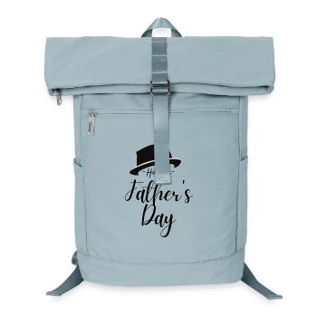 Cadeau Fête des Pères - Papa est le meilleur / Journée des hommes - Sac à dos ordinateur - bleu glacier - Devant