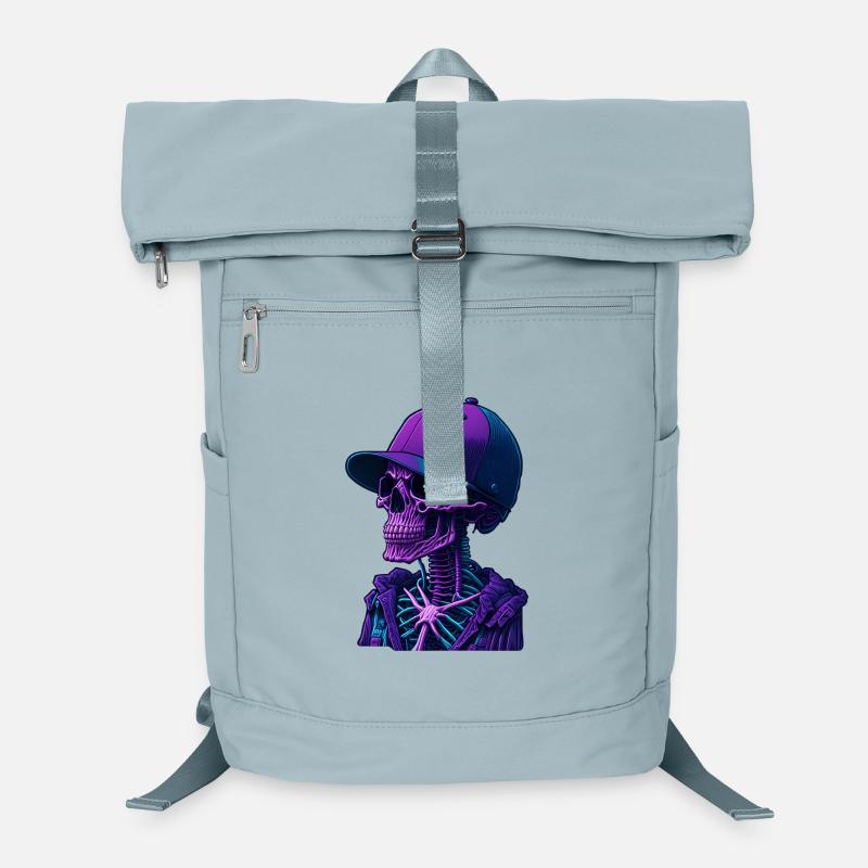 Skelett mit Kappe Laptop-Rucksack 