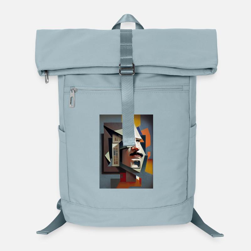 Cubic Portrait: Fragmented Face Laptop Backpack