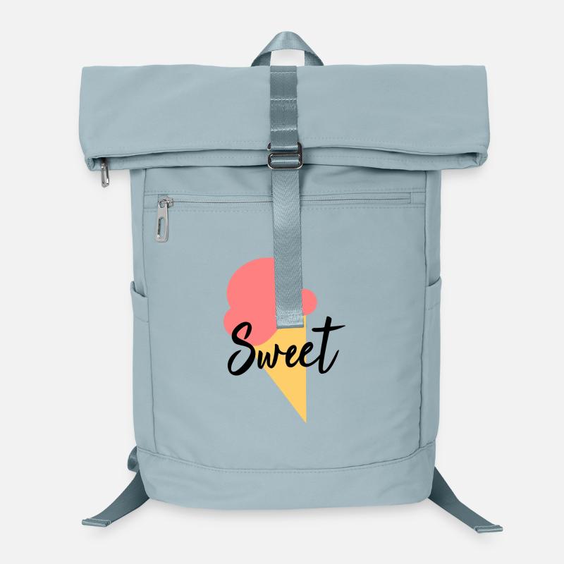 Eis Eiscreme Erdbeere Erdbeereis Sommer Festival Laptop-Rucksack 