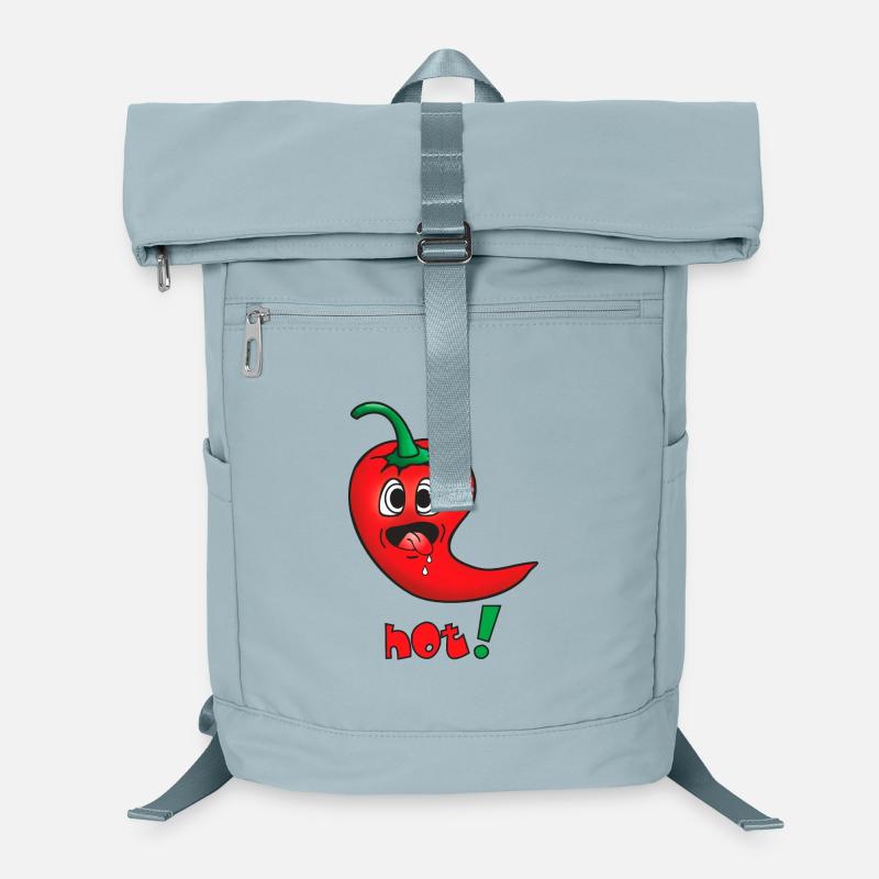 Piment rouge vif - émoticône drôle - chaud Sac à dos ordinateur
