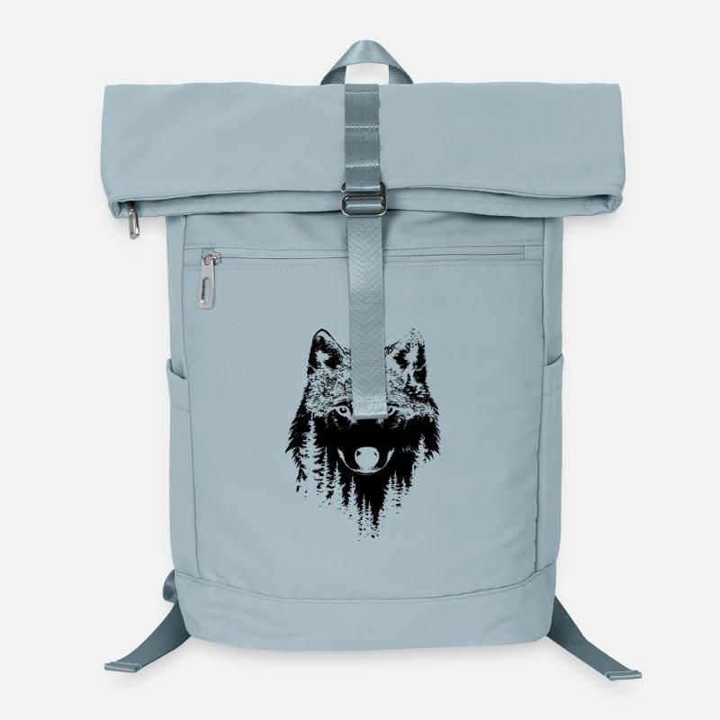 Wolf Wald Silhouette Laptop-Rucksack 