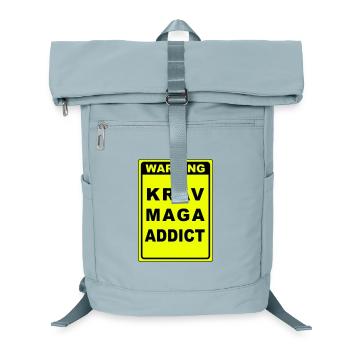 Warnung Krav Maga Süchtiger - Laptop-Rucksack  - Eisblau - Vorne