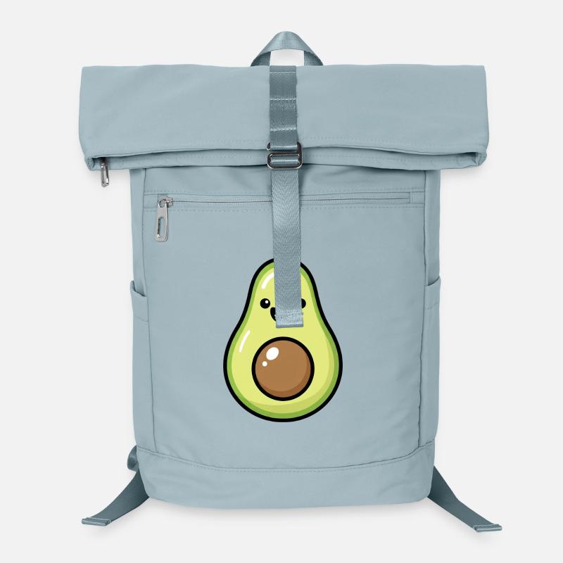 Cute Avocado Illustration Laptop Backpack