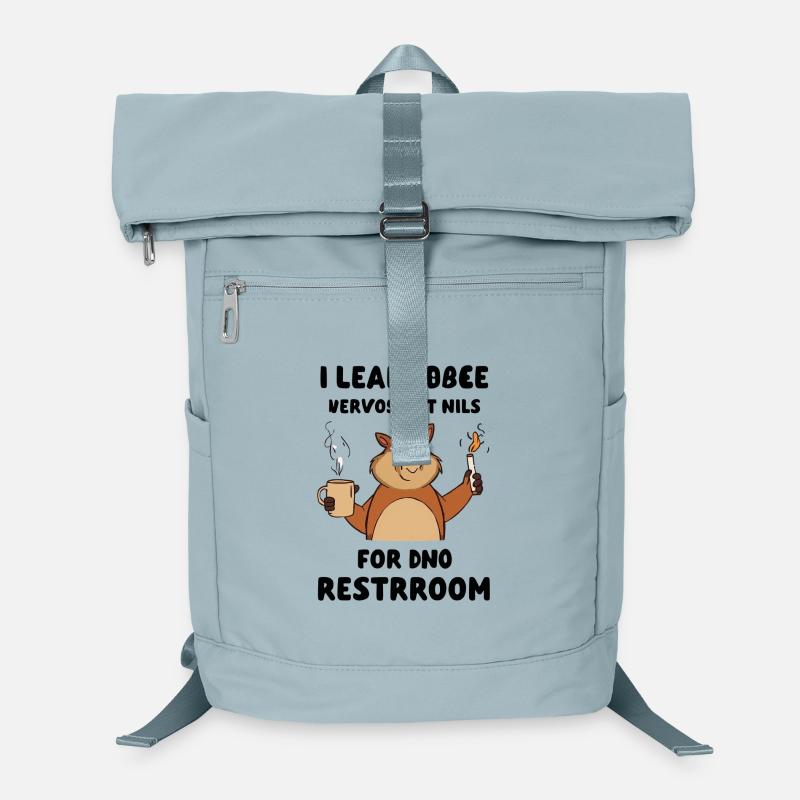 Beaver Kaffeepause Illustration Laptop-Rucksack 