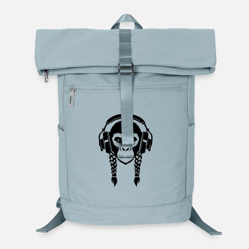 Beat Maker Monkey Head Studio Session Edition Chemise Sac à dos ordinateur