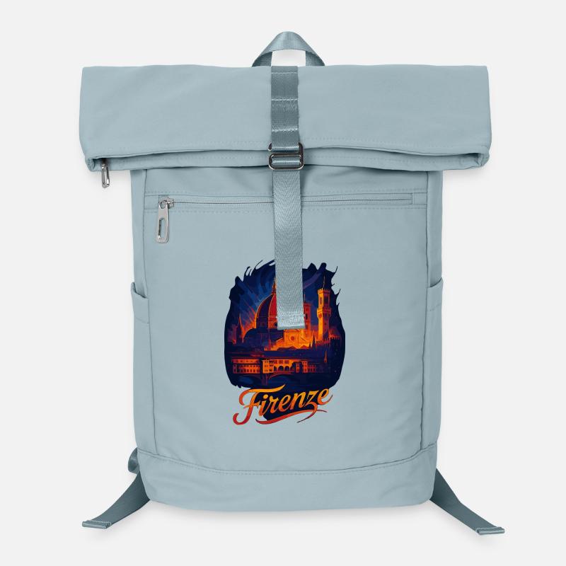 Florence Firenze City Italy Silhouette Gift Laptop Backpack