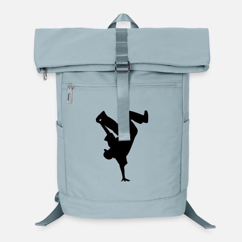 B-Boy Silhouette – Breakdance Power Move Handstand Laptop-Rucksack 