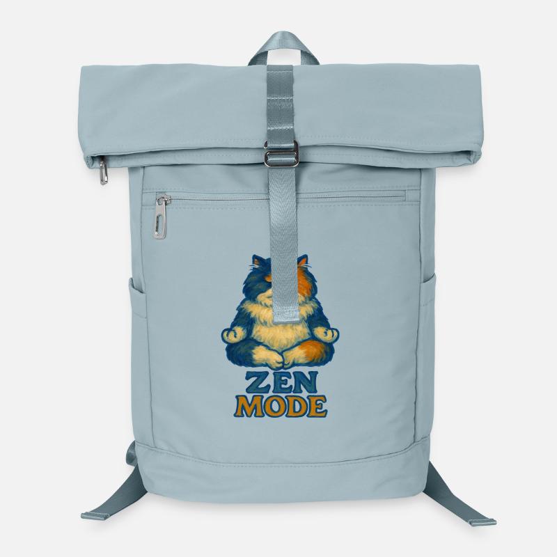 Zen-Katze im Ruhemodus Laptop-Rucksack 