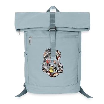 Intricate line art - Laptop Backpack - ice blue - Front