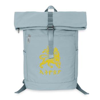 Lion of Judah Jah Rastafari Rasta Reggae Roots - Laptop-Rucksack  - Eisblau - Vorne