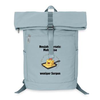 Fête fromage dans la poêle - plus de fromage, moins de soucis - Sac à dos ordinateur - bleu glacier - Devant