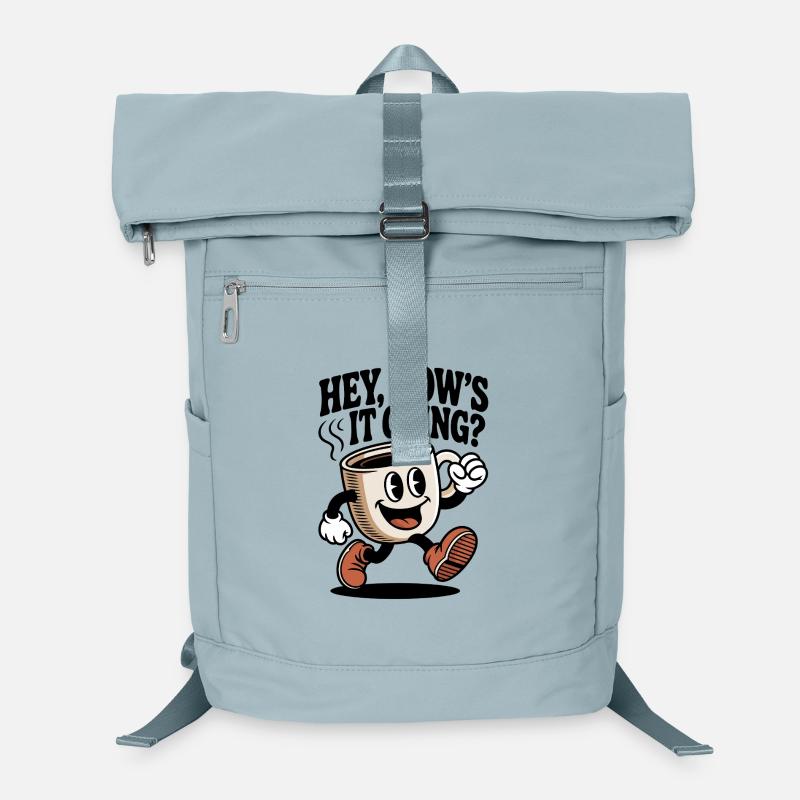 Coffee Cartoon Mug Laptop Backpack