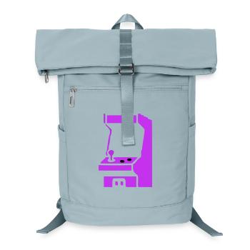  Spielautomat Arcade Silhouette - Laptop-Rucksack  - Eisblau - Vorne