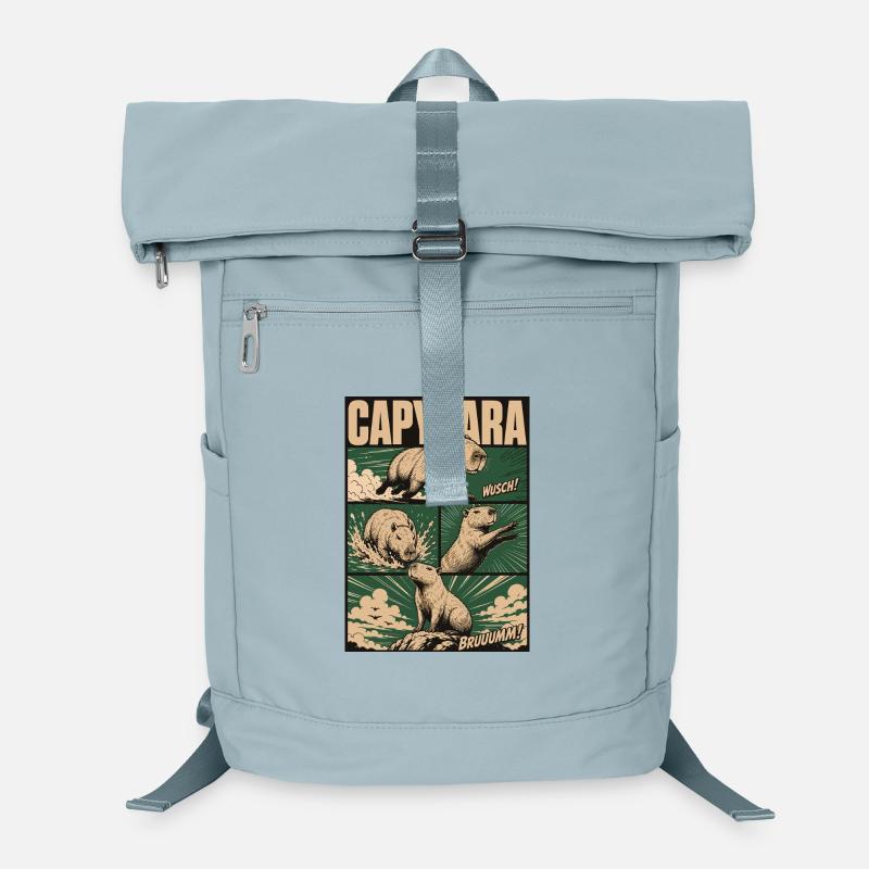 Chilliges Capybara Comic Laptop-Rucksack 