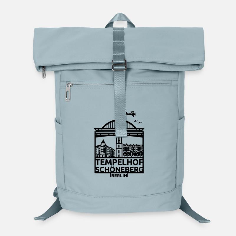 Berlin Tempelhof Schöneberg Wahrzeichen Silhouette Laptop-Rucksack 
