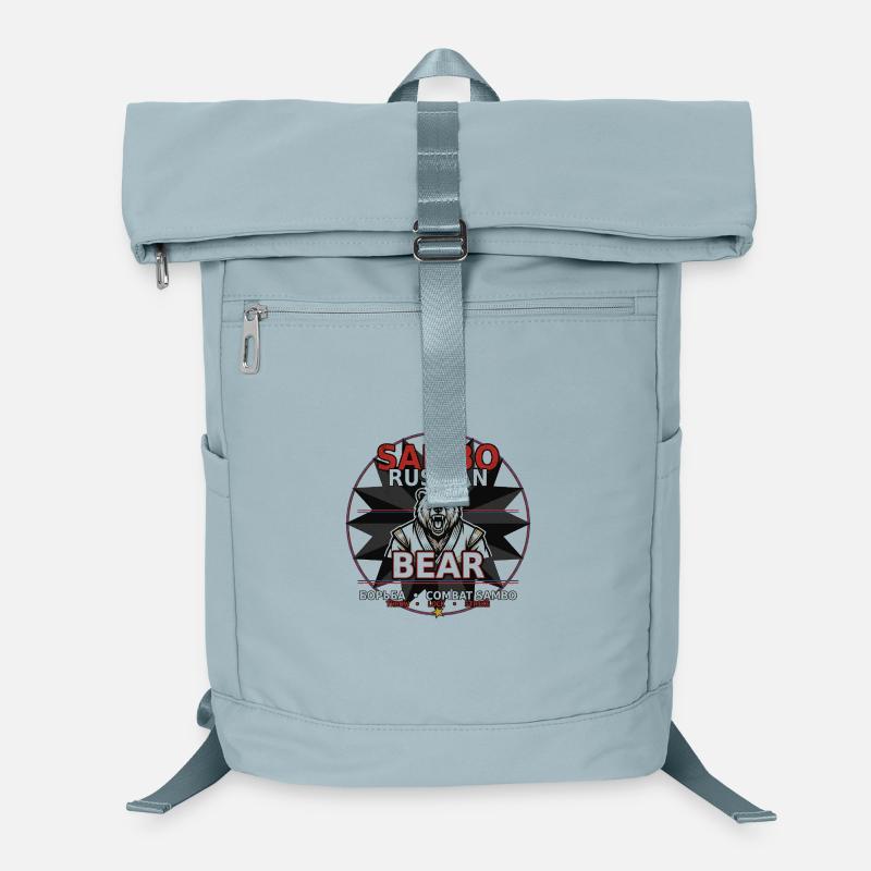 Sambo Bear Russischer Kampfbär Laptop-Rucksack 