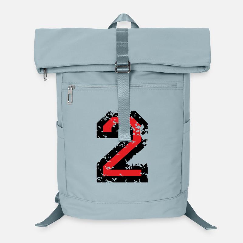 Zahl 2 - Nummer 2 (Vintage Rot) Nr. 2 Laptop-Rucksack 