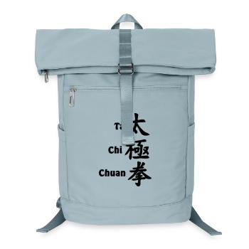 tai ji quan script vertical with text - Laptop Backpack - ice blue - Front